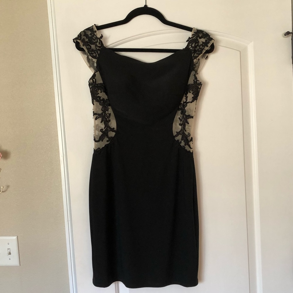 Cocktail Dress with lace sides and back